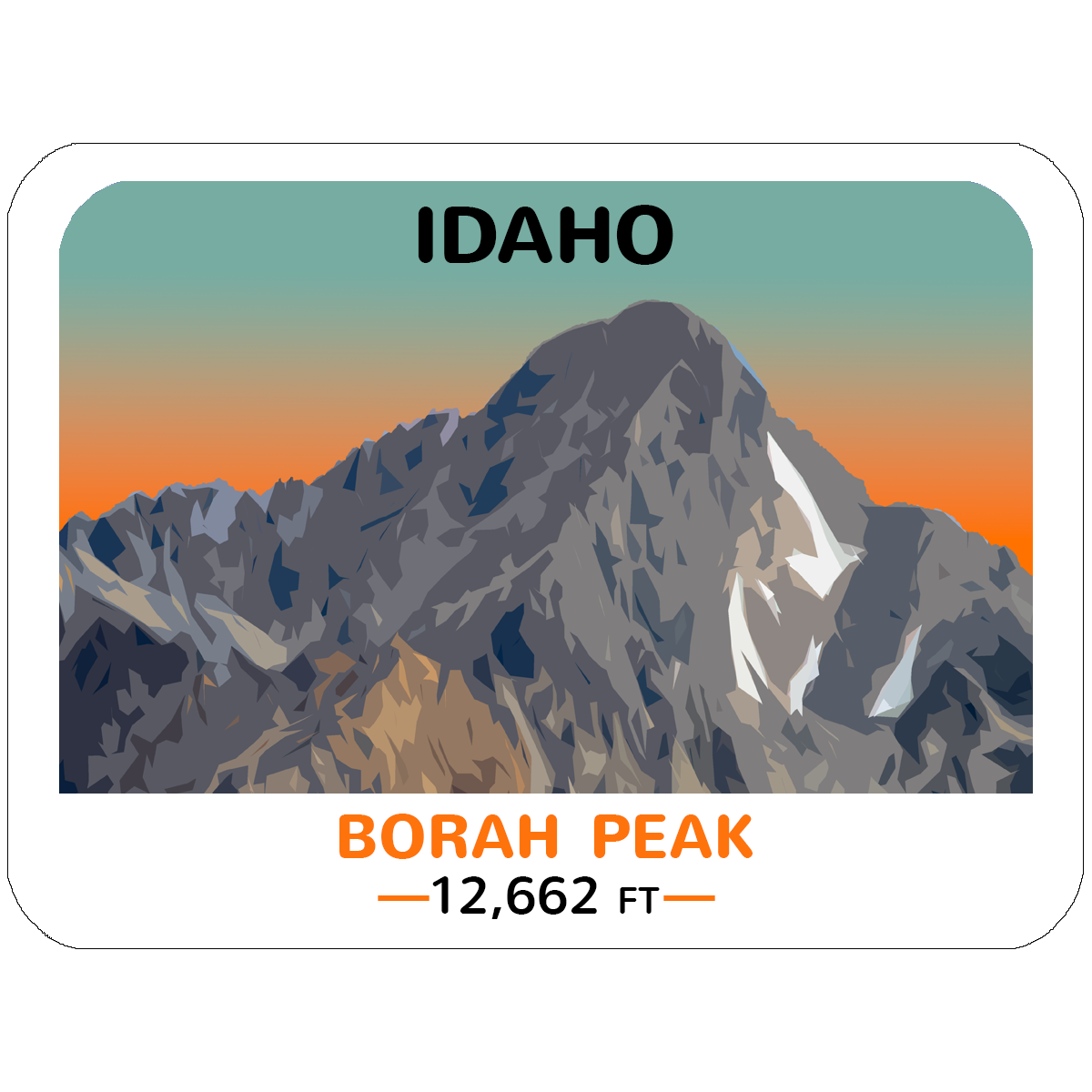 Idaho Twelvers Stickers (set of 10) (12ers)