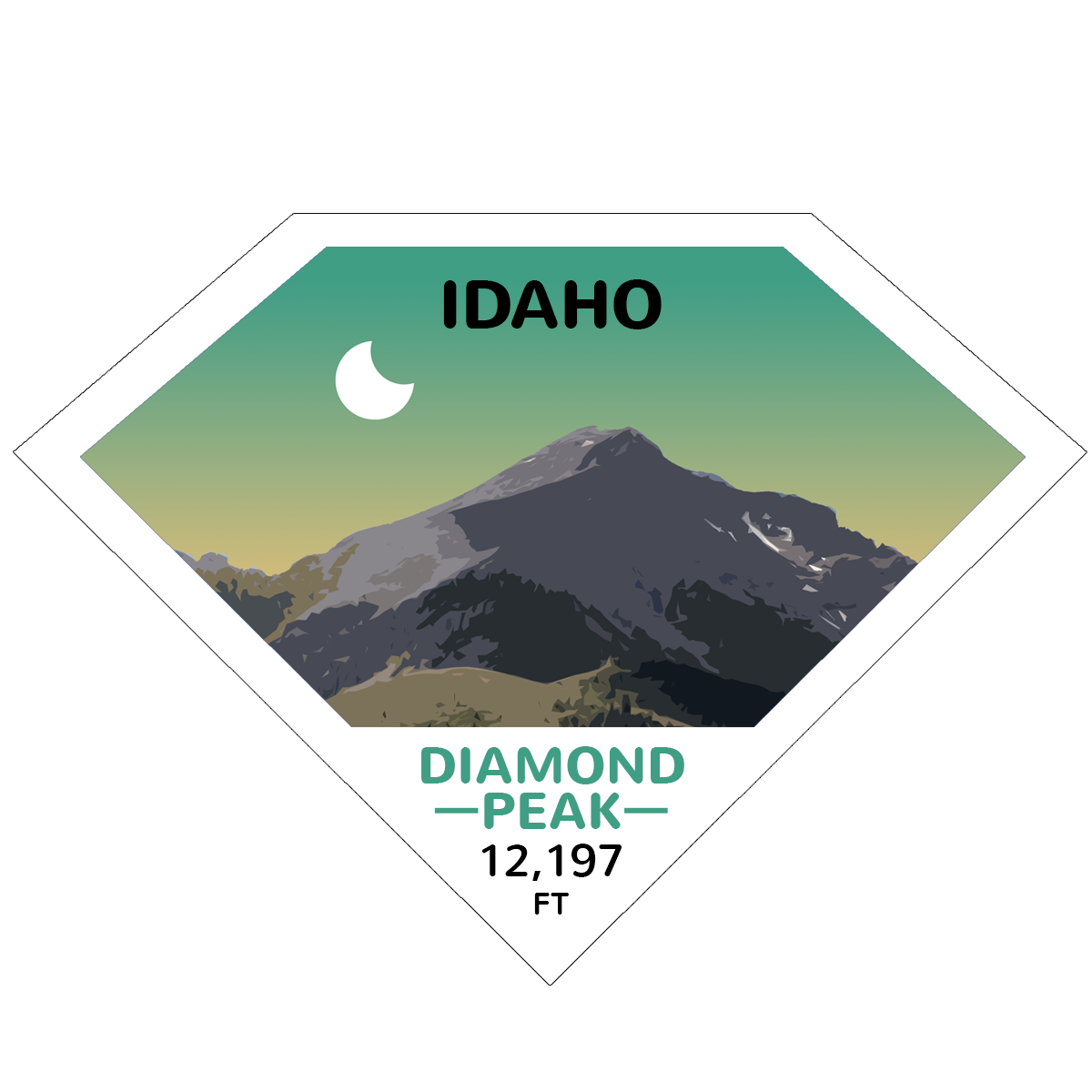 Idaho Twelvers Stickers (set of 10) (12ers)
