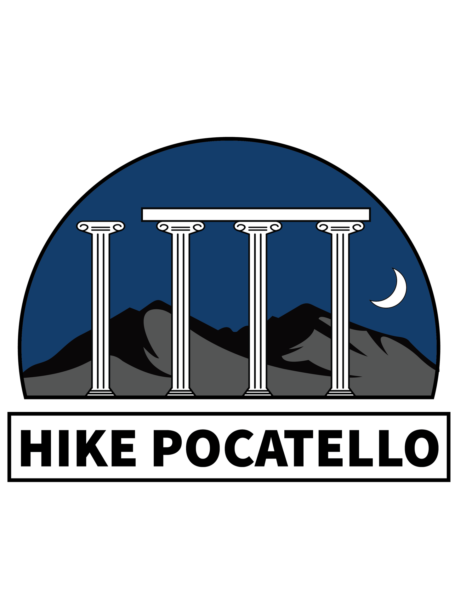 Hike Pocatello Stickers - Set of 4 Unique Stickers